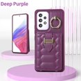 thumbnail image 2 of Decase Wallet Cover For Samsung Galaxy A12,Premium Leather Shockproof Phone Shell With Back Flip Card Slots & Ring Kickstand & Hand Strap & Crossbody Strap - deeppurple, 2 of 6