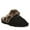 Black/Leopard Fur, variant on BEARPAW Women's Loki Mushroom Size 10 | Soft Suede Indoor & Outdoor Slippers | Comfortable & Lightweight Footwear for Women
