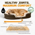 thumbnail image 3 of Cama ortopédica para perro Miorun, sofá de felpa ovalado XL de 122 cm, 3 of 9