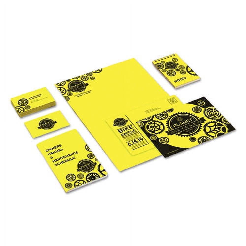 Color Cardstock, 65 Lb, 8.5 X 11, Lift-Off Lemon, 250/pack | Bundle of 5 Packs