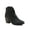 Black, variant on True Shoes Stop By Cut Out Booties Dust/Brown~DimGray / 11 / Suede/Leather