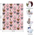 thumbnail image 4 of Pit Bull Terrier Blanket,Comfortable Soft Flannel Throw Blanket,All Season,Warm Lightweight Blankets for Sofa Bed Couch Living Room Chair,30"x40", 4 of 4