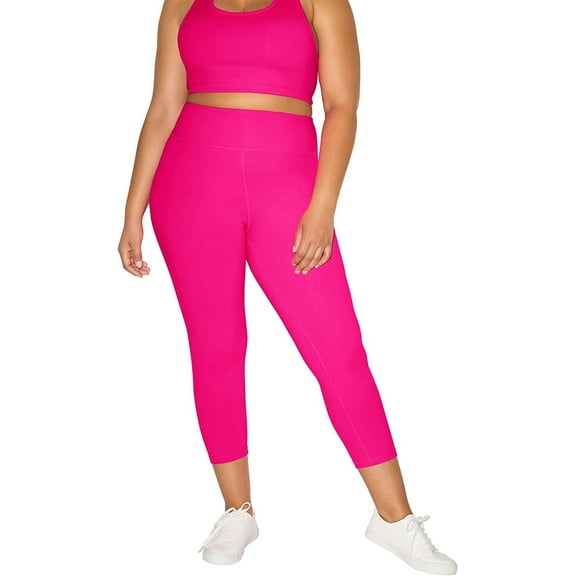 American Apparel Women's Forward Crop Legging, Knockout Pink, X-Small