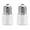 White, variant on Stcellnmex 3 Prong Polarized Light Bulb Socket Adapter Black, E26 E27 Socket to Plug Converter 2 Pack for Patio Garage Porch
