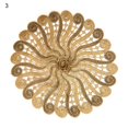 thumbnail image 1 of ENJOYW Napperon Table Exquise Fine Exécution Large Application Table Ronde Dentelle Sous-Verre pour Table de Cuisine Broderie PlacematMa, 1 of 7