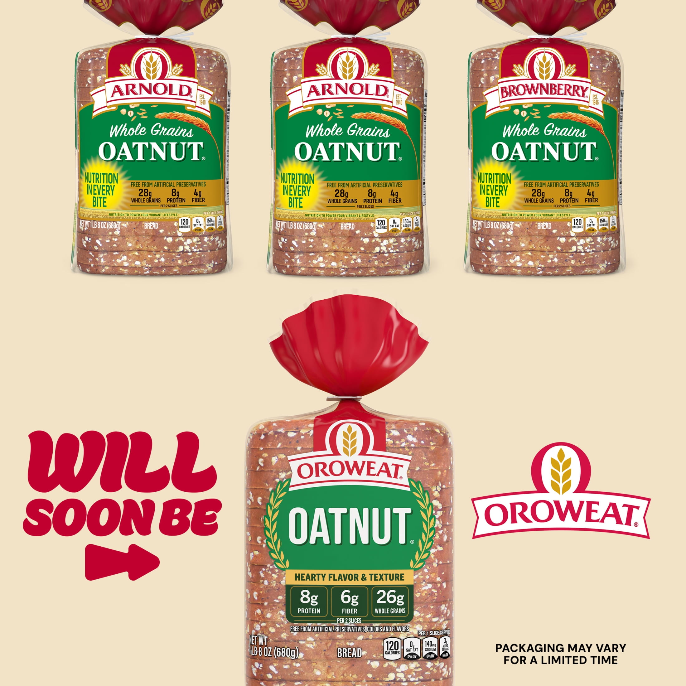 Oroweat Oatnut Bread, 24 oz