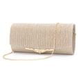 thumbnail image 4 of Bolso de noche de moda para mujer, cierre a presión, bolso de embrague, bolso de mano de champán Zulema Bolso de cadena de mujer, 4 of 8