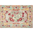 thumbnail image 1 of Ahgly Company Machine Washable Indoor Rectangle Contemporary Sunrise Orange Area Rugs, 8' x 12', 1 of 7