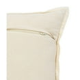 thumbnail image 2 of Ox Bay Stella 20" x 20" Gray/White Bordered Cotton Adult Decorative Throw Pillow Cover, 2 of 9