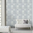 thumbnail image 2 of Midbec Tile Blue Mosaic Wallpaper, 20.5-in by 33-ft, 56.38 sq. ft., 2 of 3