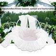 thumbnail image 3 of Cesta romántica de encaje con incrustaciones de diamantes para flores portátiles para ceremonias de boda, 3 of 8