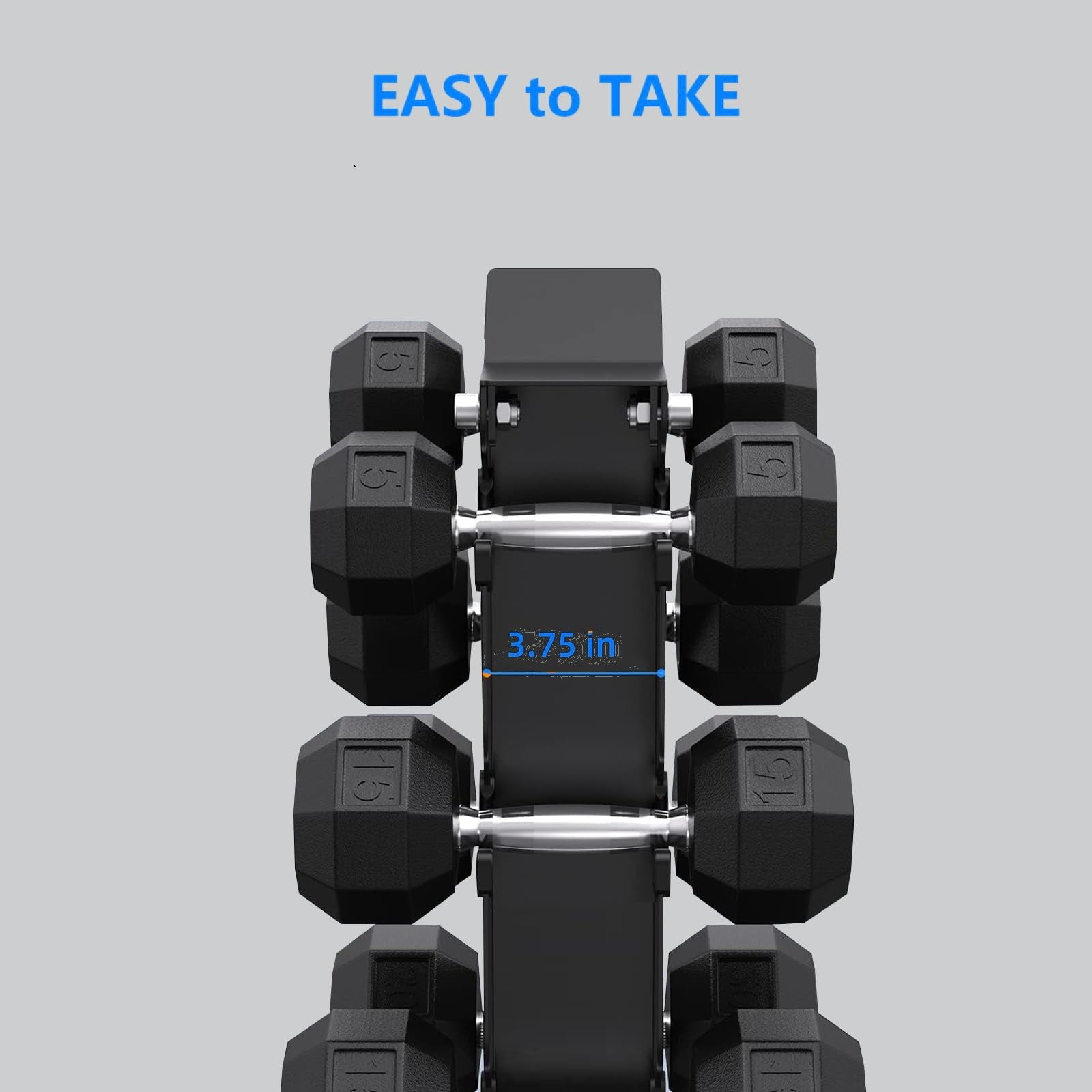 Dumbbell Rack Stand Only, Weight Rack for Dumbbells, Compact A-Frame Home Gym Space Saver, 660 LBS Weight Capacity