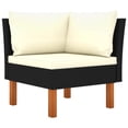 thumbnail image 3 of Sofás de esquina VidaXL de poliratán con madera maciza de eucalipto, 2 unidades, 3 of 6