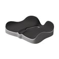 thumbnail image 2 of Bothyi Seat Cushion ,Chair Pad Breathable Thickened Non Slip Sitting Pad, Office Chair Cushion for Car, Tailbone Butt Back Coccyx Black Gray, 2 of 8