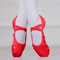 thumbnail image 2 of Fesfesfes Girls' Performance Dance Footwear Delicate Pointed Slippers with Flexible Non-Slip Sole Elastic Strap Shoes for Dance Competitions(Red#3,2.5 Years), 2 of 6