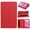 Red, variant on For BLU Tab One 5G Tablet Premium PU Vegan Kickstand Case Cover - Navy Blue
