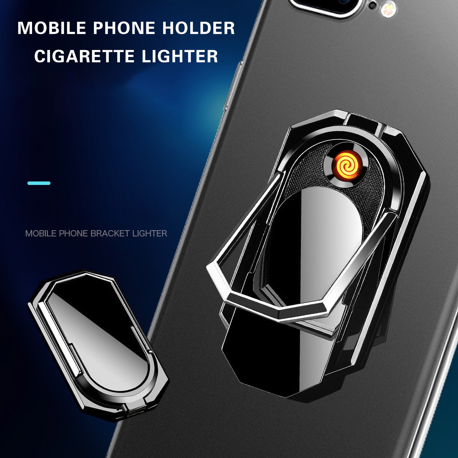 Phone Holder Iphone Cigarette Lighter Iphone Lighter Mobile Holder Usb Lighter Phone Back Lighter