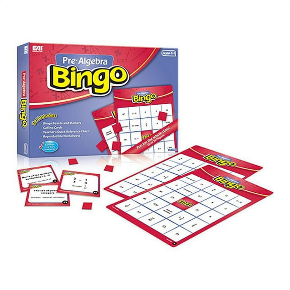 EAI Education Pre-Algebra Bingo: Grades 6-8