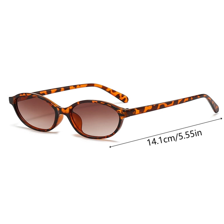 Retro Oval Sunglasses for Women Trendy Classic UV Protection Retro Oval Sunglasses for Women Men - Classic 90s Vintage  main image 3