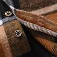 thumbnail image 4 of NIEWTR Toddler Autumn Tops Kids Flannel Shirt Jacket Plaid Long Sleeve Lapel Button Down Baby Boys Fall Shirt Coat Outwear with Pockets, 4 of 9