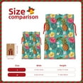 thumbnail image 3 of Fuzoiu Pineapple Print Christmas Gift Bag,Burlap Gift Bag with Drawstring Closure & Hang Tag,Perfect for Holidays, Birthdays, and Special Occasions-Small, 3 of 7