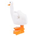 thumbnail image 3 of Middle Finger Duck Decoration Funny Little Duck Resin Figurine Ornament Decor Resin Craft Decoration Sculpture Statue for Home Office Desktop Housewarming Gift, 3 of 5