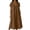 Brown Dress, variant on Miluxas Women's V Neck Short Sleeve Maxi Dress Summer Sundress Business Casual A Line Loose Flowy Long Dress with Pockets Daily Casuial Outfits White