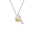 thumbnail image 2 of Delight Jewelry Goldtone Large Grandmother Heart with Crystal - Silvertone Hope Anchors the Soul Bar Charm Necklace, 23", 2 of 4