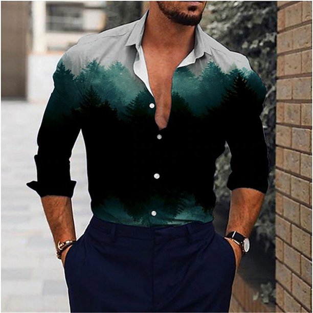 Camisa de manga larga con botones y solapa para hombre, moda de primavera y verano de 2024, informal, de uso diario, de alta calidad, de tela suave, estilo occidental, talla grande 6XL
