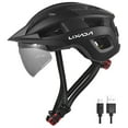 thumbnail image 1 of Lixada LIXADA HT003 Rechargeable Bicycle Helmet with Goggles, Visor, and Built-in Tail Light for Enhanced Riding Safety - Multiple Colors Available, 1 of 6