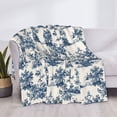 thumbnail image 3 of Fotbe Vintage Floral 1 Manta de Franela con Estampado, Manta Ultrasuave para Cama, Sofá, Auto, Hipoalergénica y Antibolitas-50"x40", 3 of 6