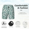 thumbnail image 5 of Daiia Floral Mens Swim Trunks Swim Shorts Quick Dry Swim Shorts with Mesh Lining Pockets-Medium, 5 of 9