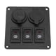 thumbnail image 3 of Encendedor de cigarros, Panel de interruptor de coche con interruptor de luz LED combinado 3 + 2 marinos para coche, los mejores materiales, 3 of 10