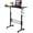 Black, variant on Standing Desk Height Adjustable with Tiltable Tabletop, Vintage Oak