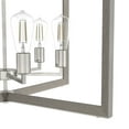 thumbnail image 4 of Hunter - Woodburn 12-light Brushed Nickel, Extra Large Pendant Light, Dimmable, Modern Style, Rectangle Shaped, for Bedrooms, Dining, Living Rooms - 19859, 4 of 6