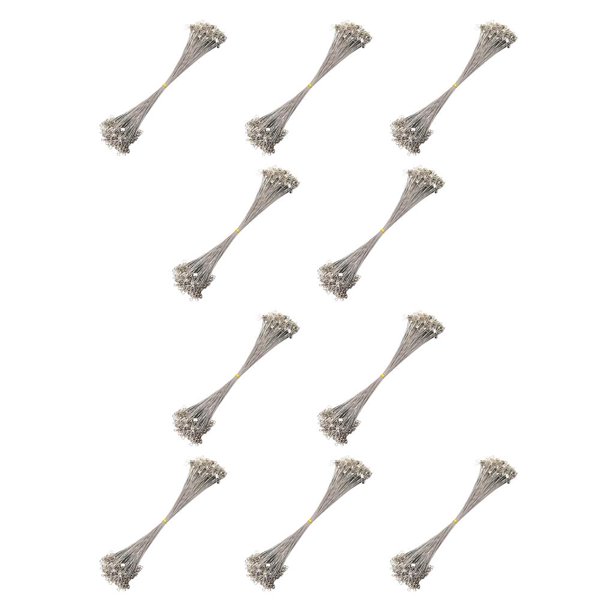 Advancent 20 piezas hilo de pescar antimordedura alambre de acero con núcleo giratorio alambre de conexión de pesca 30cm plata 30 centimetros 10piezas Advancent CBP151032