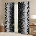 thumbnail image 2 of Homewish Animal Leopard Cheetah Print Black Out Curtains For Teens Adults,Bling Glitter Curtains Pack of 2 (42x63 Each),Abstract Gradient Bedroom Curtains,Breathable Home Decor, 2 of 6