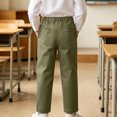 thumbnail image 6 of Nskgu Boys Casual Pants Elastic Waist Straight Leg Pull On Dressy with Side Pockets for Big Kids, 6 of 6