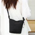 thumbnail image 5 of HUISZJ Nylon Crossbody Bag, Messenger Bag with Adjustable Shoulder Strap, Casual Crossbody Purse for Work Travel Outdoor (Black), 5 of 9
