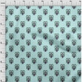 thumbnail image 3 of oneOone Cotton Jersey Baby Blue Fabric Leaves & Floral Block Fabric For Sewing Printed Craft Fabric By The Yard 58 Inch Wide, 3 of 4