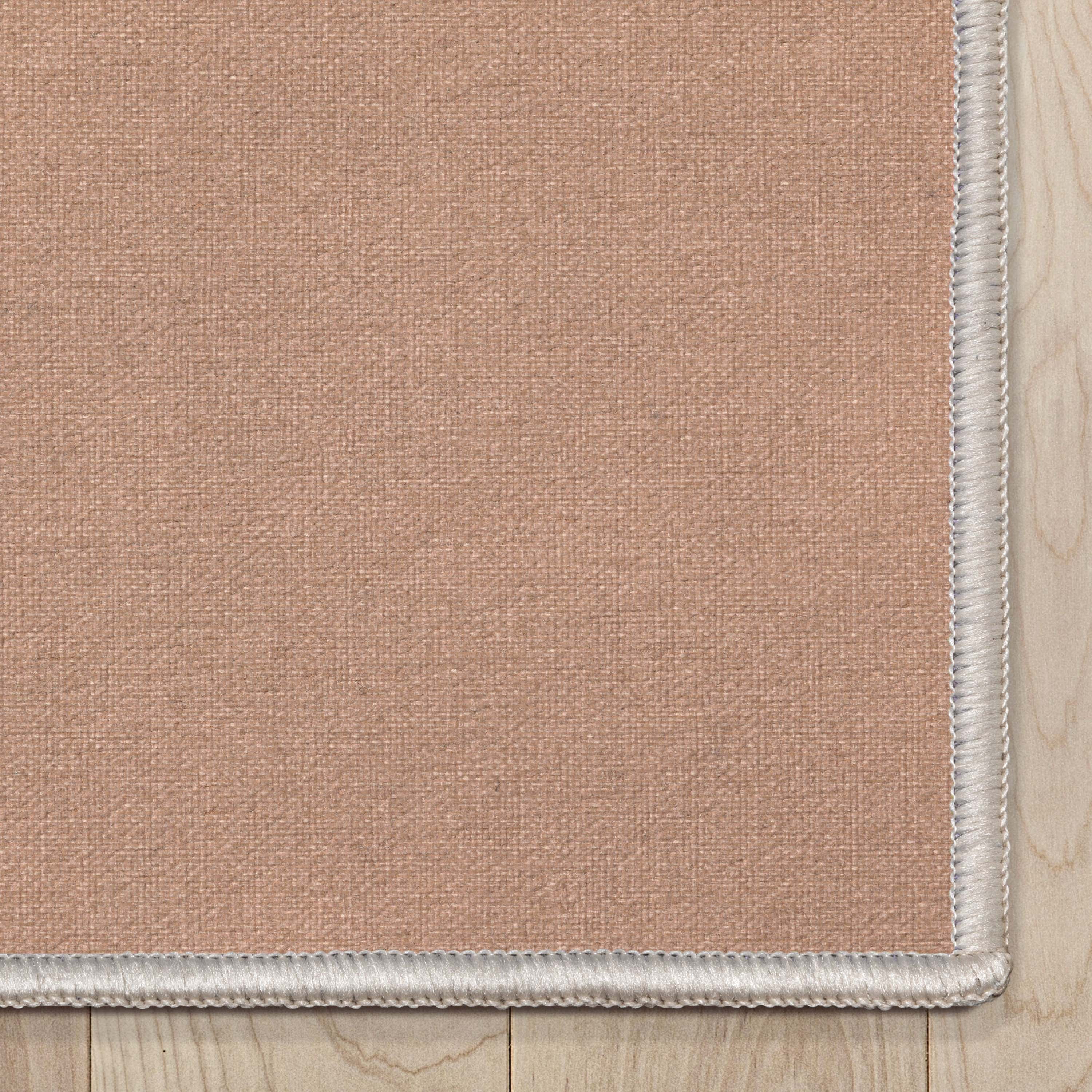 Well Woven Plain Solid Modern Solid Coral Flat-Weave 5'3" x 7'3" Area Rug