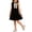 Black, variant on Swuxness Girls Dresses Sleeveless Round Neck Solid Color Tank Princess Casual Summer Outfits