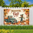 thumbnail image 5 of Colorful Leaves Happy Fall y'all Pumpkins Vintage Truck Sunflowers Autumn Harvest Banner for Thanksgiving Decoration Seasonal Party Indoor Outdoor, 5 of 9