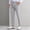 Gray, variant on Men's Plaid Baggy Fashion Dress Pants Comfortsof Straight Leg Trousers Zipper Casual Trousers with Pockets