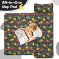 thumbnail image 4 of Monster Cartoon Truck Black Pattern Teens Toddler Nap Mat with Pillow, Sleeping Mat Bag for Preschool Daycare 59"x22", 4 of 6