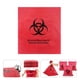 thumbnail image 2 of EeaseMX Bolsas de basura de grado hospitalario (50 unidades), color rojo, con símbolo de peligro., 2 of 7