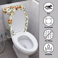 thumbnail image 3 of HELLHERO Sunflower and Pumpkin Pattern Durable for Household, Universal Elastic Fabric Toilet Seat Covers Set, Stretch, Elastic Edge, Pack of 2, 3 of 8