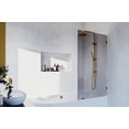 thumbnail image 2 of Glass Warehouse GTBF-34-MB Ursa 58-1/4" High X 34" Wide Shower Screen Frameless Tub Door -, 2 of 7