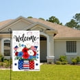 thumbnail image 2 of Welcome Patriotic Flowers In Mason Jars Garden Flag For Home Outdoor Garden Yard Decor 12x18 Inch, 2 of 5