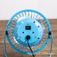 thumbnail image 4 of Nogis Iron Fan Mini small fan portable aluminum leaf student Dormitory Desktop fan Portable USB Fan Green, 4 of 9